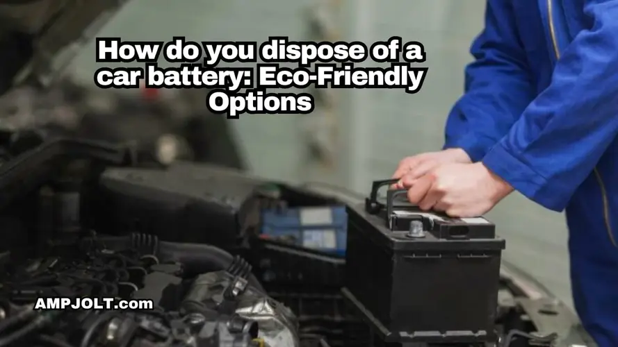 How do you dispose of a car battery: Eco-Friendly Options